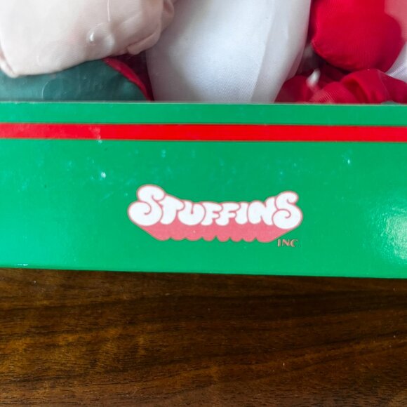 Set of 5 1990 Stuffins Christmas Polyester Plush Ornaments & 1 Coyne's Snowman - Picture 8 of 11